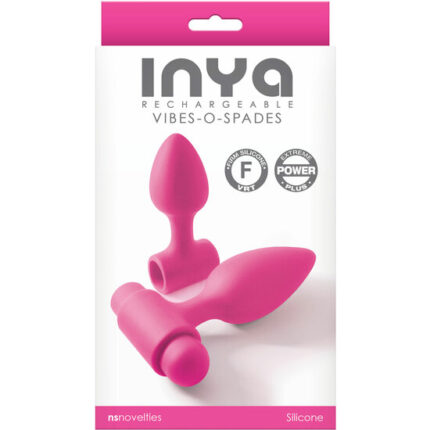 PLUG VIBRADOR - INYA VIBES-O-SPADES - ROSA - 002