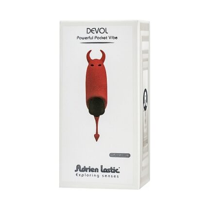 POCKET DEVIL VIBRADOR DE SILICONA - ROJO - 002