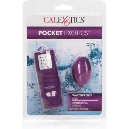 POCKET EXOTICS WATERPROOF EGG - HUEVO VIBRADOR MORADO - 002