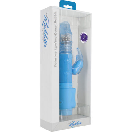 POKE ME UP AND DOWN CONEJITO VIBRADOR AZUL - 002