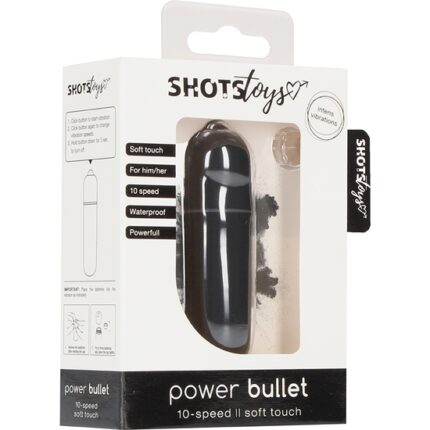 POWER BULLET - BALA VIBRADORA - NEGRO - 002