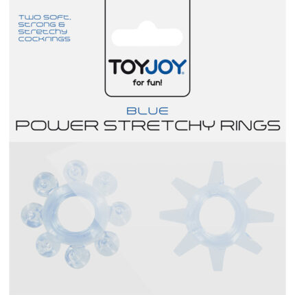 POWER STRETCHY ANILLO AZUL 2PCS - 002