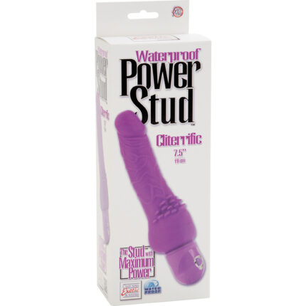 POWER STUD CLITERRIFIC VIBRADOR REALÍSTICO MORADO - 002
