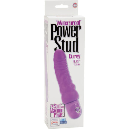 POWER STUD CURVY VIBRADOR REALÍSTICO MORADO - 002