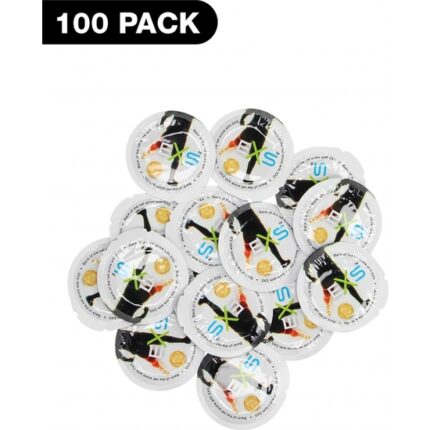 PRESERVATIVOS DE FÚTBOL EXS - 100 PACK - 001