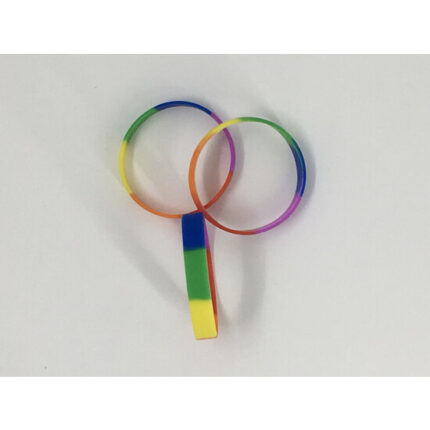 PULSERA SILICONA BANDERA LGTB - 001