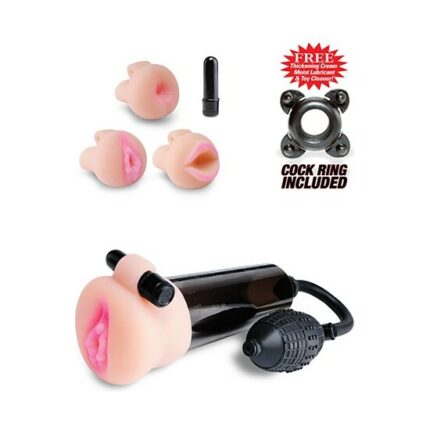 PUMP WORX BOMBA DE SUCCION CON MASTURBADOR - 001