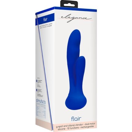 PUNTO G Y CLITORIAL VIBRADOR FLAIR AZUL - 002