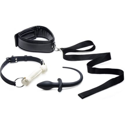 PUPPY PLAY SET BDSM - NEGRO - 001