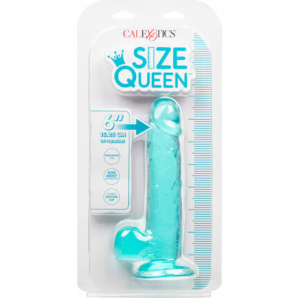 QUEEN SIZE PENE GELATINA 20CM - AZUL - 002