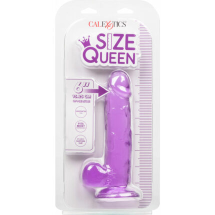 QUEEN SIZE PENE GELATINA 20CM - MORADO - 002