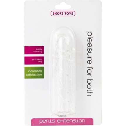 REALISTICO EXTENSION PARA EL PENE TRANSPARENTE - 002