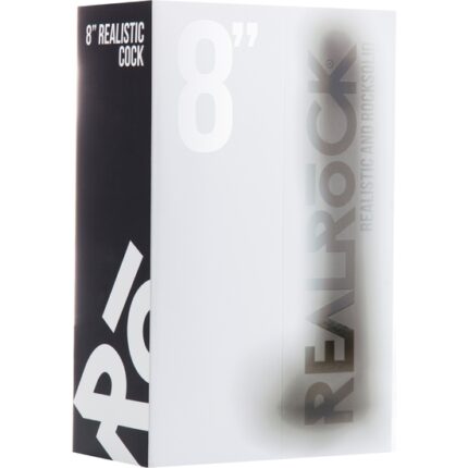 REALROCK PENE REALÍSTICO CON ESCROTO 20 CM - NEGRO - 002