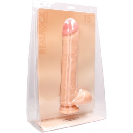 REALROCK PENE REALÍSTICO CON ESCROTO 38 CM - 002