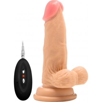REALROCK PENE VIBRADOR CON ESCROTO 15 CM - 001