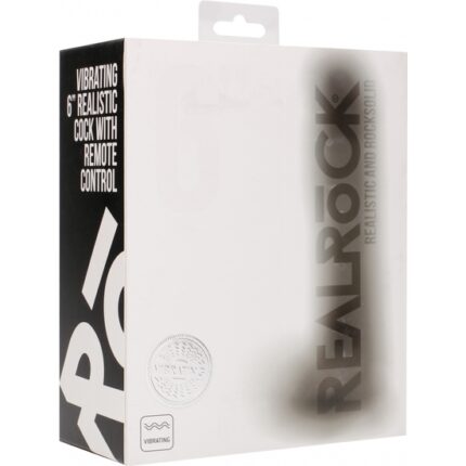 REALROCK PENE VIBRADOR CON ESCROTO 15 CM - NEGRO - 002