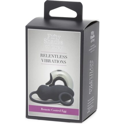 RELENTLESS HUEVO VIBRADOR CONTROL REMOTO - NEGRO/PLATA - 002