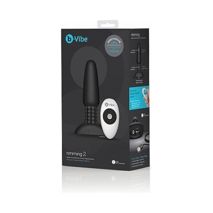 RIMMING PLUG 2 VIBRADOR CON MANDO - NEGRO - 002