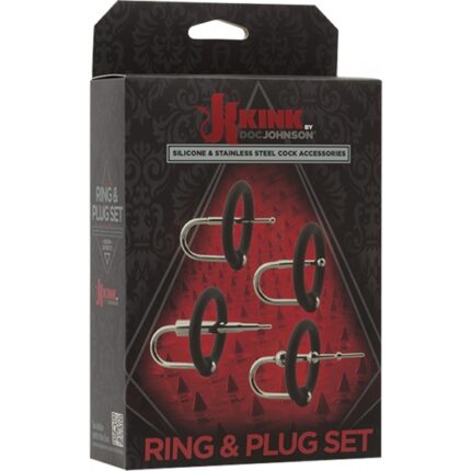 RING & PLUG SET - ANILLO CON PLUG DE SILICONA Y ACERO INOX - 002