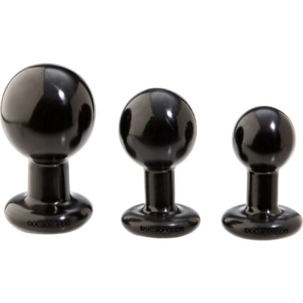 ROUND BUTT PLUG - LARGE - NEGRO - 002