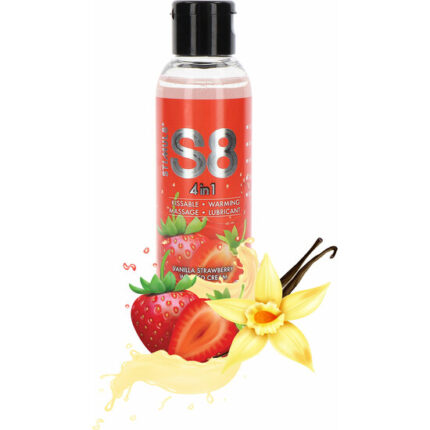 S8 4-IN-1 DESSERT LUBE  125ML - FRESA - 001