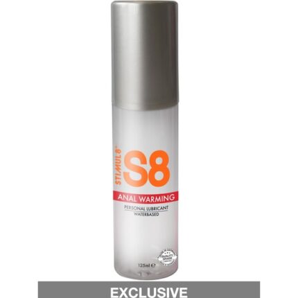 S8 LUBRICANTE ANAL BASE DE AGUA EFECTO CALOR 125ML - 002