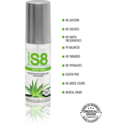 S8 LUBRICANTE BASE AGUA ALOE VERA 50ML - 002