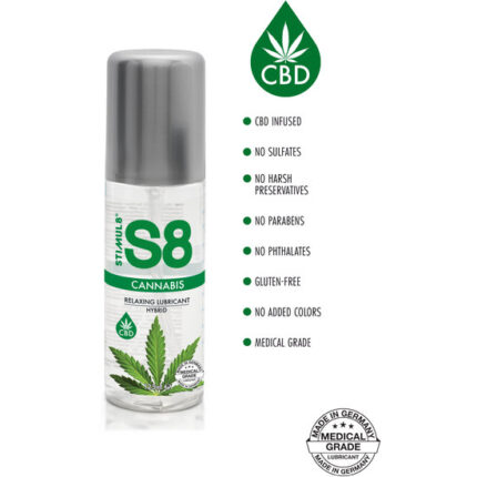 S8 LUBRICANTE HÍBRIDO CANNABIS 125ML - 002