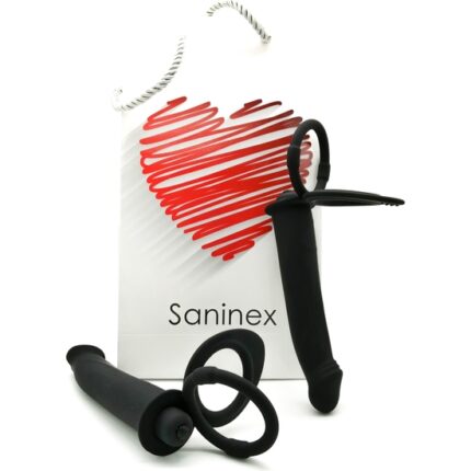 SANINEX DUPLEX - PLUG VIBRADOR CON ANILLOS - 001