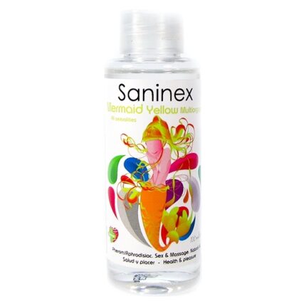 SANINEX MERMAID YELLOW MULTIORGASMIC - SEX & MASSAGE OIL 100ML - 001