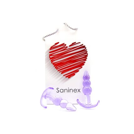 SANINEX PLUG INITIATION 3D PLEASURE - ECONOMIC LINE - MORADO - 001