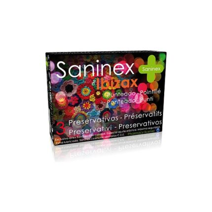 SANINEX PRESERVATIVOS IBIZAX PUNTEADO 3UDS - 001