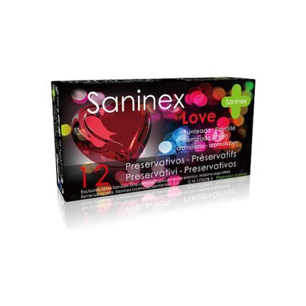 SANINEX PRESERVATIVOS LOVE PUNTEADO 12UDS - 001