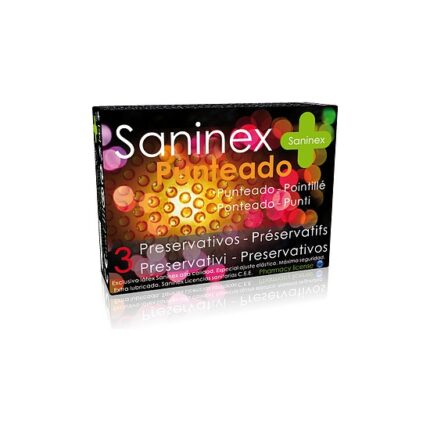 SANINEX PRESERVATIVOS PUNTEADO 3UDS - 001