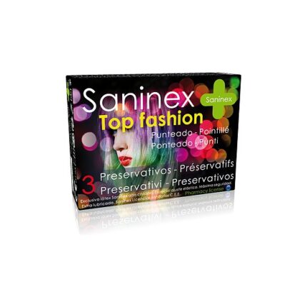 SANINEX PRESERVATIVOS TOP FASHION PUNTEADO 3UDS - 001