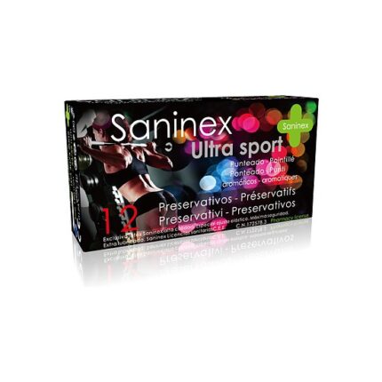 SANINEX PRESERVATIVOS ULTRA SPORT PUNTEADOS 12UDS - 001