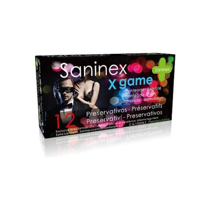 SANINEX PRESERVATIVOS X GAME PUNTEADO 12UDS - 001