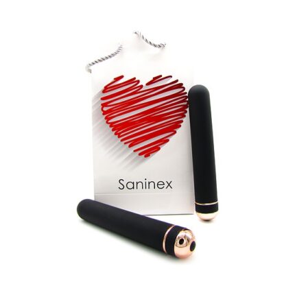 SANINEX VIBRADOR ORGASMIC ELEGANCE XXL NEGRO/ORO - 001