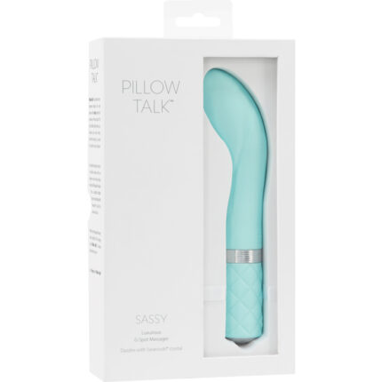 SASSY VIBRADOR PUNTO G CON CRISTAL - TURQUESA - 002