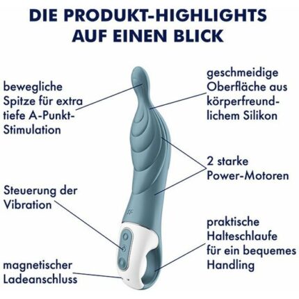SATISFYER A-MAZING 2 VIBRADOR PUNTO A - GRIS - 002