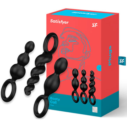 SATISFYER BOOTY CALL PLUGS NEGROS - 001