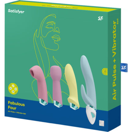 SATISFYER FABULOUS FOUR - SET AIR PULSE - MULTICOLOR - 002