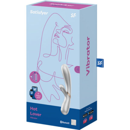 SATISFYER HOT LOVER SILVER/CHAMPAGNE CON APP - 002