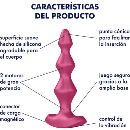 SATISFYER LOLLI PLUG 1 - BURDEOS - 002