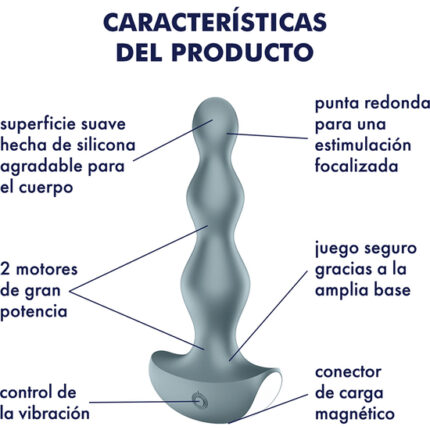 SATISFYER LOLLI PLUG 2 - GRIS - 002