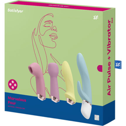 SATISFYER MARVELOUS FOUR - SET AIR PULSE - MULTICOLOR - 002