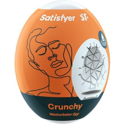 SATISFYER MASTURBADOR EGG SINGLE CRUNCHY - 001