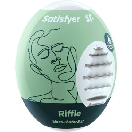 SATISFYER MASTURBADOR EGG SINGLE RIFFLE - 001