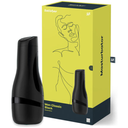 SATISFYER MASTURBADOR MEN CLASSIC NEGRO - 001