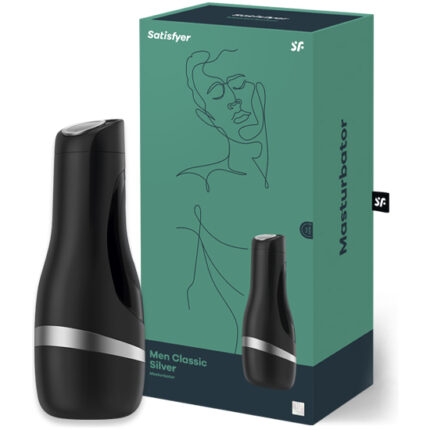 SATISFYER MASTURBADOR MEN CLASSIC PLATA - 001